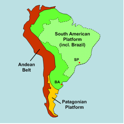 südamerikanischer kontinent