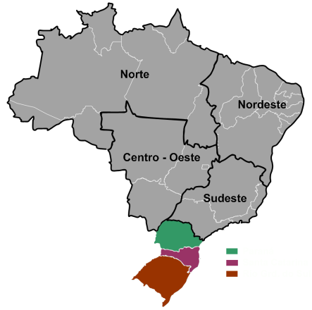 region süden süd brasilien