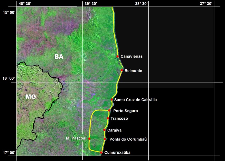 karte route salvador